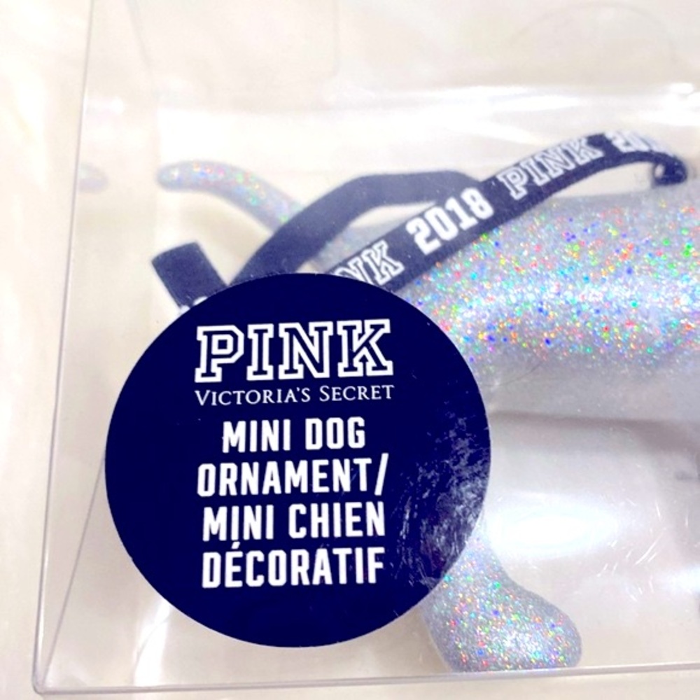 Victoria’s Secret PINK Mini Dog Ornament NWT Excellent Condition - Picture 2 of 3